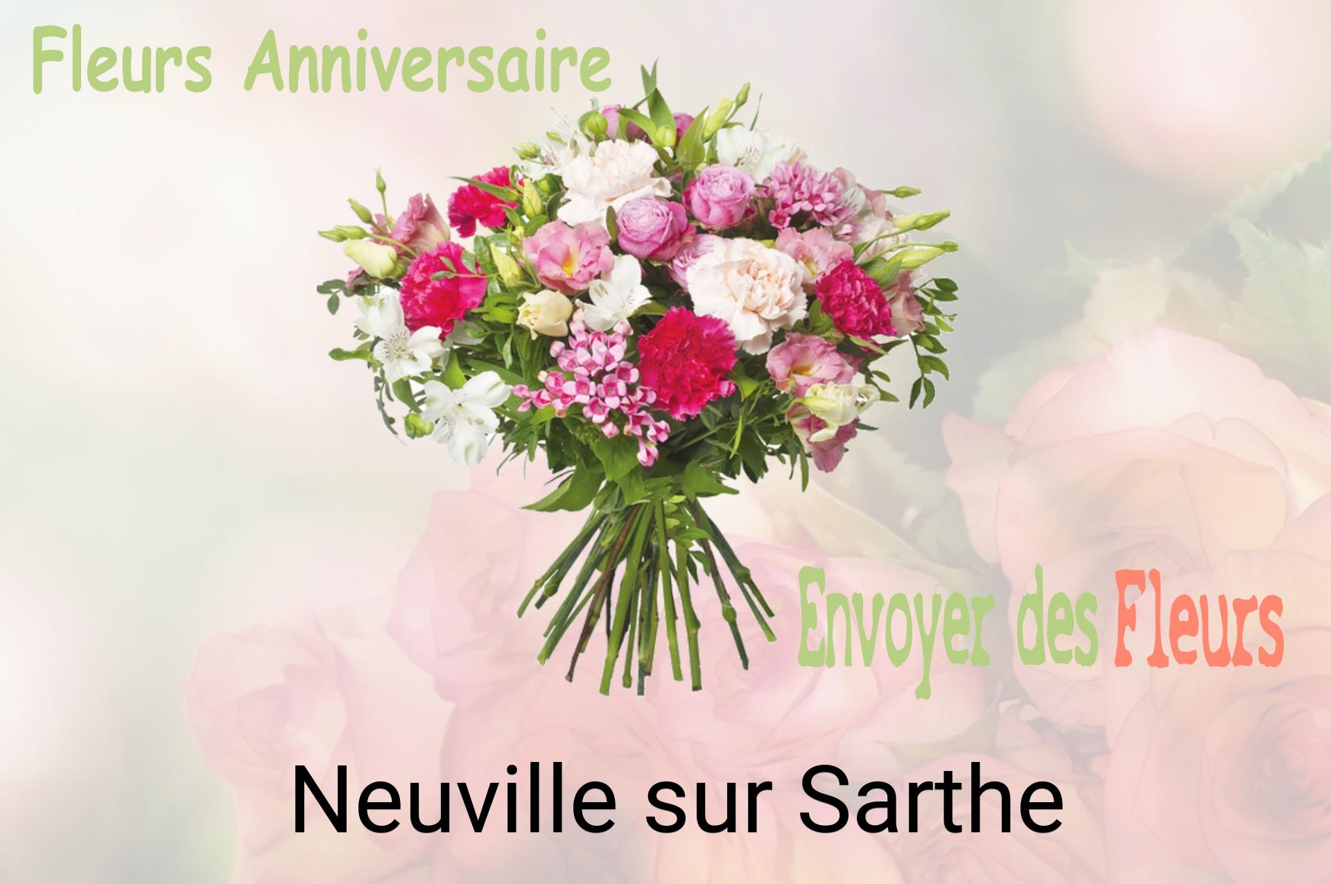 Bouquet de fleurs d’anniversaire livré à Neuville-sur-Sarthe