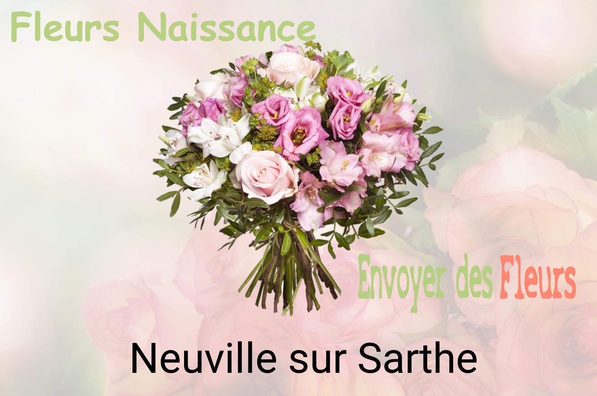 Bouquet de fleurs de naissance livré à Neuville-sur-Sarthe